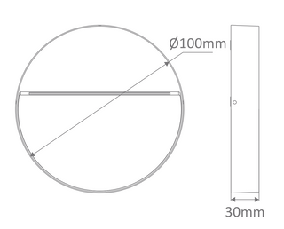 Domus ZEKE-4-4W-RND 12V Round Surface Mounted LED Steplight