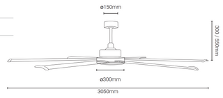 Brilliant Colossus 120" DC Ceiling Fan