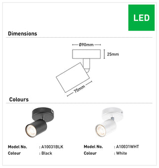 Mercator Travis 5W GU10 LED Spotlight