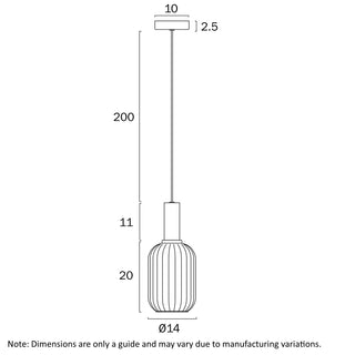 Telbix Aosta 13cm Pendant