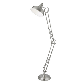 Adjustable Floor Lamp - Satin Chrome