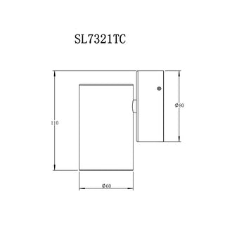 SAL Bondi II SL7321/TC 5W IP65 LED architectural wall luminaires