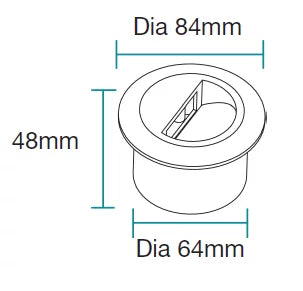 Martec Circa 3W Recessed LED Wall Light