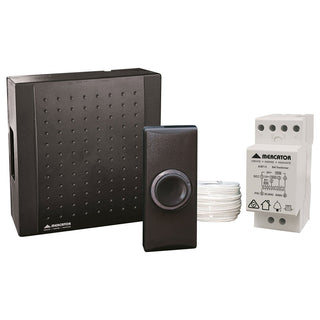 Mercator Compact Door Chime Hard Wired Kit Black