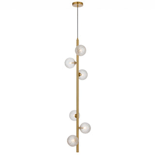 Telbix Elson 6 Light Pendant Antique Gold