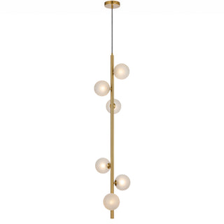 Telbix Elson 6 Light Pendant Antique Gold