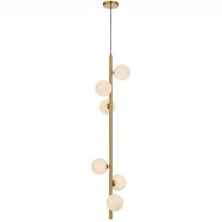 Telbix Elson 6 Light Pendant Antique Gold