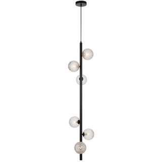 Telbix Elson 6 Light Pendant Black