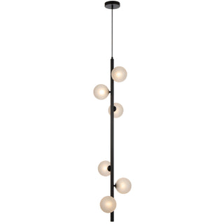 Telbix Elson 6 Light Pendant Black