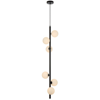 Telbix Elson 6 Light Pendant Black