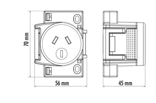 SAL Surface Socket Quick Connect ESS107 Plugbase