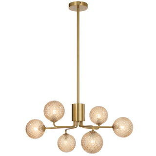 Telbix Felton 6 Light Pendant Antique Gold