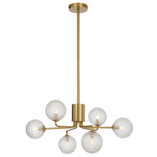 Telbix Felton 6 Light Pendant Antique Gold