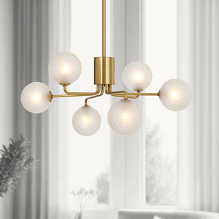 Telbix Felton 6 Light Pendant Antique Gold