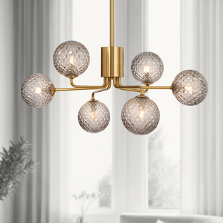 Telbix Felton 6 Light Pendant Antique Gold