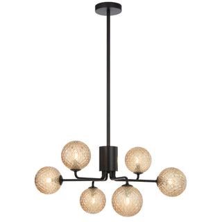 Telbix Felton 6 Light Pendant Black