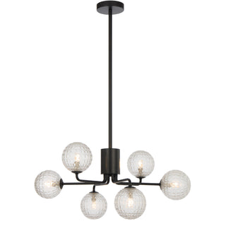 Telbix Felton 6 Light Pendant Black