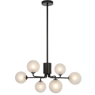 Telbix Felton 6 Light Pendant Black