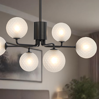 Telbix Felton 6 Light Pendant Black