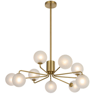 Telbix Felton 9 Light Pendant Antique Gold