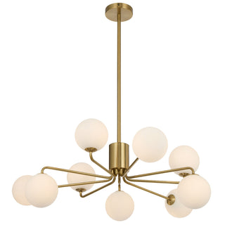 Telbix Felton 9 Light Pendant Antique Gold