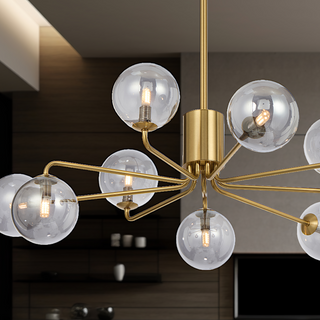 Telbix Felton 9 Light Pendant Antique Gold