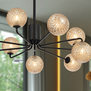 Telbix Felton 9 Light Pendant Black