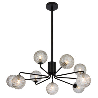 Telbix Felton 9 Light Pendant Black