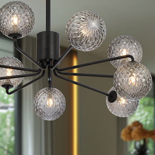 Telbix Felton 9 Light Pendant Black