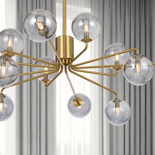 Telbix Felton 12 Light Pendant Antique Gold