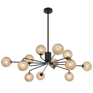 Telbix Felton 12 Light Pendant Black