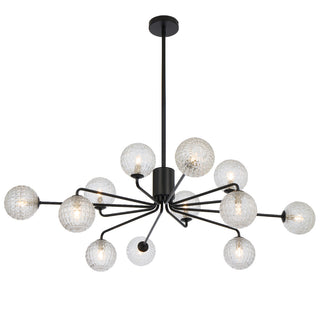 Telbix Felton 12 Light Pendant Black