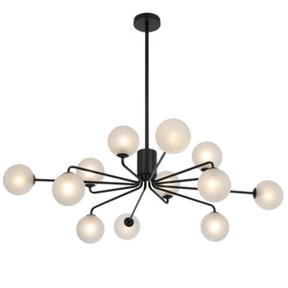 Telbix Felton 12 Light Pendant Black