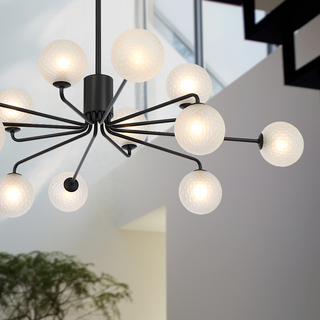 Telbix Felton 12 Light Pendant Black