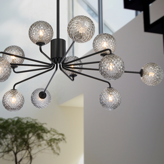 Telbix Felton 12 Light Pendant Black