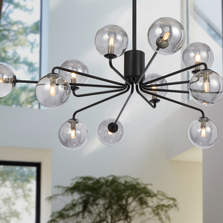 Telbix Felton 12 Light Pendant Black