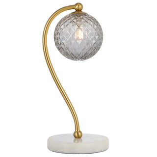 Telbix Felton Table Lamp White Marble