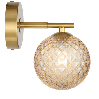 Telbix Felton 1 Light Wall Light Antique Gold