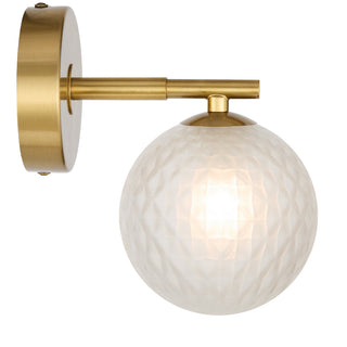 Telbix Felton 1 Light Wall Light Antique Gold