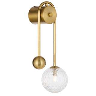 Telbix Felton Arm Wall Light Antique Gold