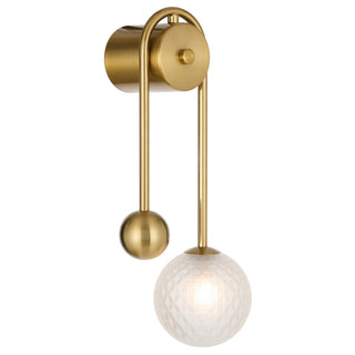 Telbix Felton Arm Wall Light Antique Gold