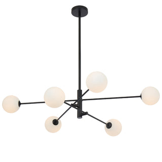 Telbix Gaston 6 Light Pendant Black