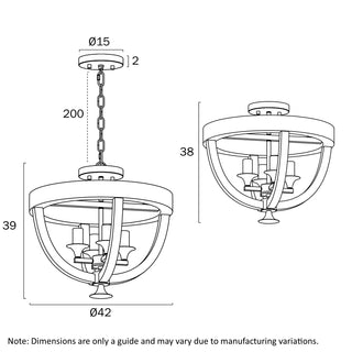 Telbix Hosley 4 Light Pendant CTC