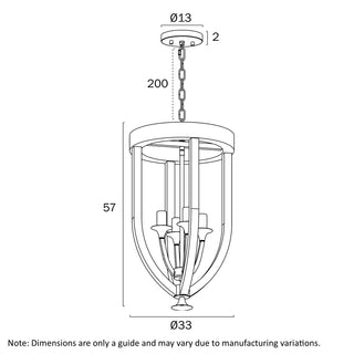 Telbix Hosley 4 Light Pendant