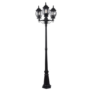 Havit HV1673W Trener Aluminium Black Coach 3 Light Post Light