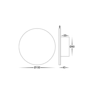 Clearance - Havit HV3591T Halo TRI Colour LED Wall Light