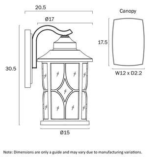 Telbix Lenore 170 Exterior Wall Light