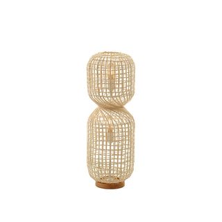 Lexi Twirla Rattan Floor Lamp Small