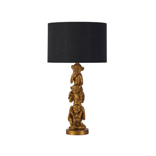 Lexi Sage Three Wise Mokey Table Lamp