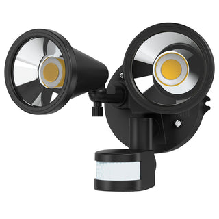 Mercator Lumio Twin Head Cob Led Floodlight with Sensor